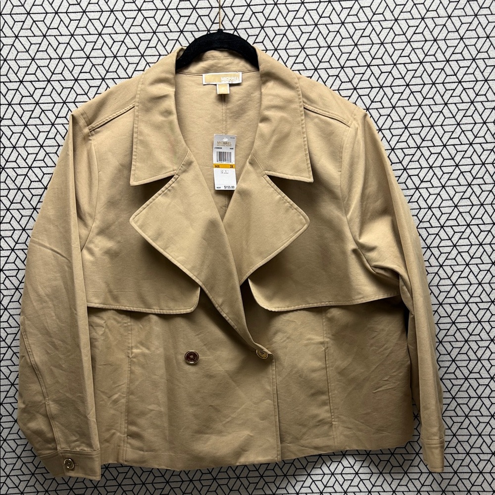 MICHAEL Michael Kors Tan Trench Coat